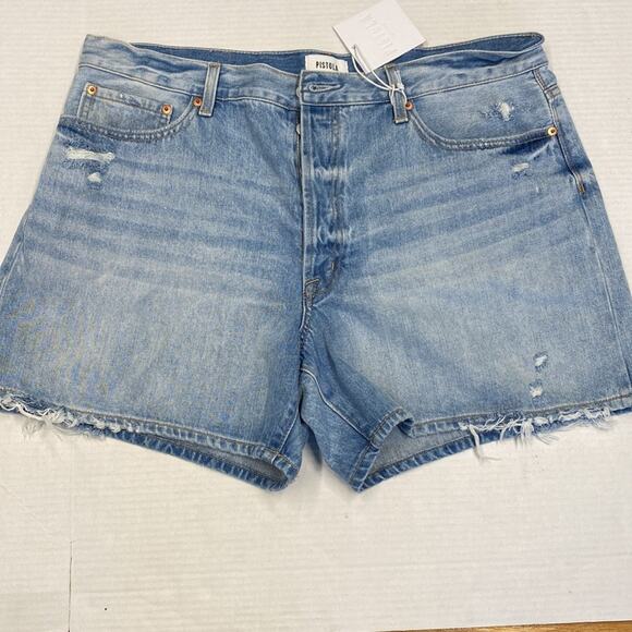 Devin Shorts by Pistola hide rose mom cut off size 33 (b18) - Picture 5 of 10